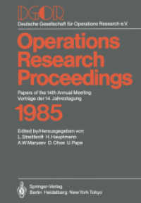Dgor: Papers of the 14th Annual Meeting / Vortr GE Der 14. Jahrestagung (Operations Research Proceedings) 〈1985〉