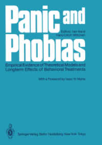 Panic and Phobias : Empirical Evidence of Theoretical Models and Longterm Effects of Behavioral Treatments （Reprint）