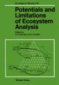 Potentials and Limitations of Ecosystem Analysis (Ecological Studies) （Reprint）