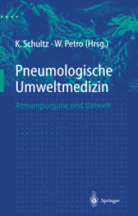 Pneumologische Umweltmedizin : Atmungsorgane Und Umwelt （Reprint）