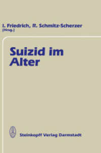 Suizid im Alter (Internationale Gerontologische Gespräche .2) （Softcover reprint of the original 1st ed. 1992. 2013. v, 121 S. V, 121）
