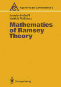 Mathematics of Ramsey Theory (Algorithms and Combinatorics) （Reprint）