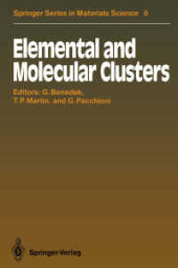 Elemental and Molecular Clusters : Proceedings of the 13th International School, Erice, Italy, July 115, 1987 (Springer Series in Materials Science) （Reprint）