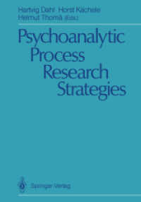 Psychoanalytic Process Research Strategies （Reprint）