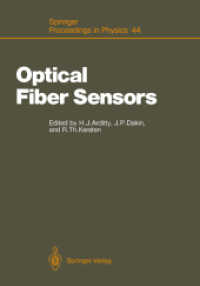 Optical Fiber Sensors : Proceedings of the 6th International Conference, Ofs'89 Paris, France, September 18 - 20, 1989 (Springer Proceedings in Physic （Reprint）