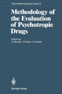 Methodology of the Evaluation of Psychotropic Drugs (Psychopharmacology Series) （Reprint）