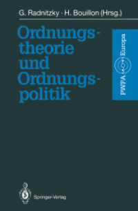 Ordnungstheorie Und Ordnungspolitik （Reprint）