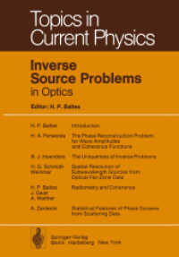 Inverse Source Problems in Optics (Topics in Current Physics) （Reprint）
