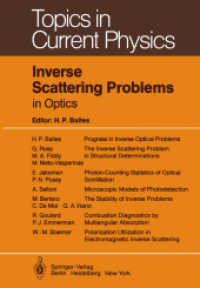 Inverse Scattering Problems in Optics (Topics in Current Physics) （Reprint）