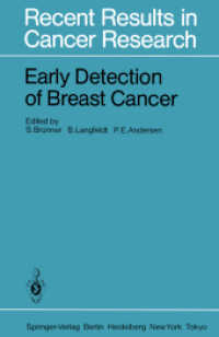 Early Detection of Breast Cancer (Recent Results in Cancer Research) （Reprint）