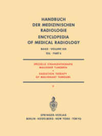 Spezielle Strahlentherapie Maligner Tumoren Teil 6/ Radiation Therapy of Malignant Tumours Part 6 (Handbuch der medizinischen Radiologie Encyclopedia （Reprint）