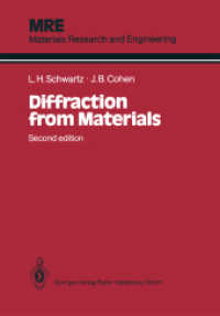 Diffraction from Materials (Materials Research and Engineering .) （2. Aufl. 2013. xv, 591 S. XV, 591 p. 109 illus. 0 mm）