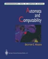 Automata and Computability (Undergraduate Texts in Computer Science) （Reprint）