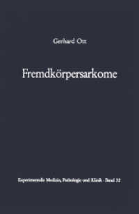 Fremdkorpersarkome (Experimentelle Medizin, Pathologie und Klinik) （Reprint）