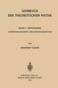 Lehrbuch der Theoretischen Physik : Band I · Einführung