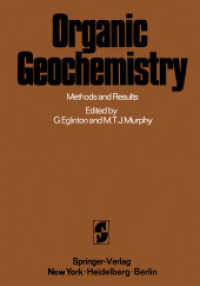 Organic Geochemistry : Methods and Results