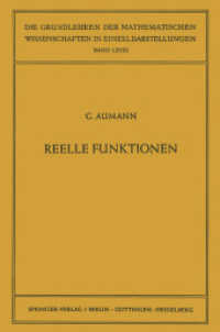 Reelle Funktionen (Grundlehren der mathematischen Wissenschaften .68) （2. Aufl. 2012. viii, 416 S. VIII, 416 S. 235 mm）