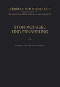 Stoffwechsel und Ernährung (Lehrbuch der Physiologie)
