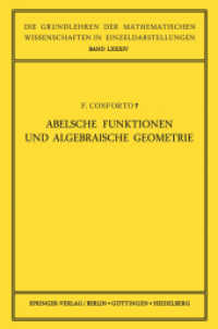 Abelsche Funktionen und Algebraische Geometrie (Grundlehren der mathematischen Wissenschaften)