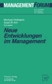 Neue Entwicklungen Im Management (Management Forum) （Reprint）