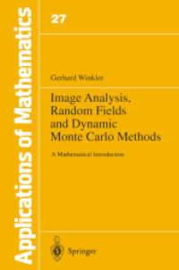 Image Analysis, Random Fields and Dynamic Monte Carlo Methods : A Mathematical Introduction (Stochastic Modelling and Applied Probability) （Reprint）