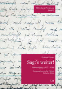 Sagt's weiter! : Verkündigung 1937 - 1940 (Bibliotheca Poimenica 2) （2019. 240 S. 21,0 cm）