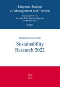 Sustainability Research 2022 (Lingener Studien zu Management und Technik 26) （2024. 144 S. 21 cm）