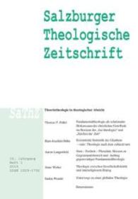 Salzburger Theologische Zeitschrift (Salzburger Theologische Zeitschrift H.1/2014) （18. Jg. 2016. 160 S. 23.5 cm）