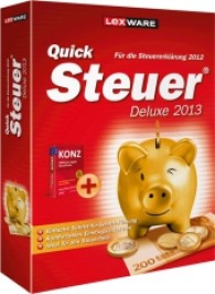 QuickSteuer Deluxe 2013, DVD-ROM : Für die Steuererklärung 2012. Einfache Schritt-für-Schritt-Führung. Komfortables Einstiegs-Interview. Ideal für alle Steuerfälle. Inkl. 'KONZ 2013' u. Steuerratgeber im Internet! Fü （Version 19.00. 2012. 19 cm）