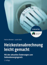 Heizkostenabrechnung leicht gemacht : Mit allen Änderungen zum neuen Gebäudeenergiegesetz (Haufe Fachbuch) （2. Aufl. 2024. 269 S. 230.000 mm）