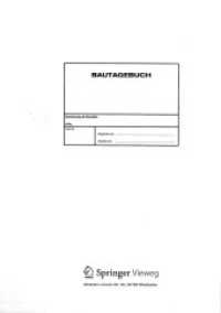 Bautagebuch : 40 Formularsätze - 1 Original - 2 Durchschläge （3. Aufl. 2012. 120 Bl. 120 S. 297 mm）