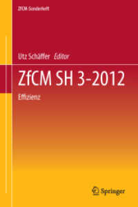 Effizienz (ZfCM-Sonderheft 56-3) （56. Jg. 2012. 87 S. 90 S. 279 mm）