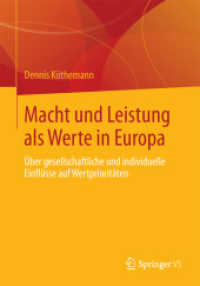 Macht und Leistung als Werte in Europa : Über gesellschaftliche und individuelle Einflüsse auf Wertprioritäten