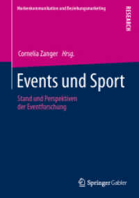 Events und Sport : Stand und Perspektiven der Eventforschung (Markenkommunikation und Beziehungsmarketing)