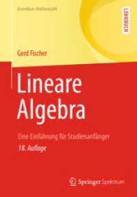 Lineare Algebra : Eine Einführung für Studienanfänger (Grundkurs Mathematik)