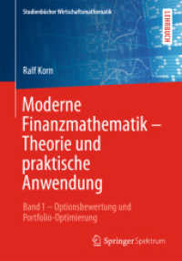 Moderne Finanzmathematik - Theorie und praktische Anwendung : Band 1 - Optionsbewertung und Portfolio-Optimierung (Studienbücher Wirtschaftsmathematik)
