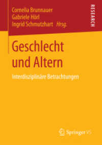 Geschlecht und Altern : Interdisziplinäre Betrachtungen