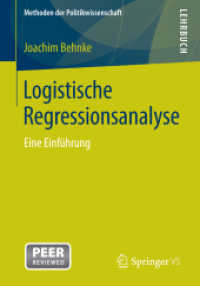 Logistische Regressionsanalyse : Eine Einführung (Methoden der Politikwissenschaft)