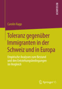Toleranz gegenüber Immigranten in der Schweiz und in Europa : Empirische Analysen zum Bestand und den Entstehungsbedingungen im Vergleich