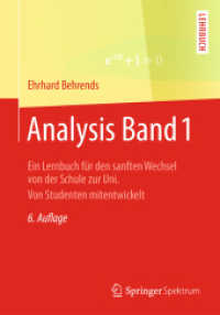 Analysis Band 1 : Ein Lernbuch für den sanften Wechsel von der Schule zur Uni. Von Studenten mitentwickelt （6TH）