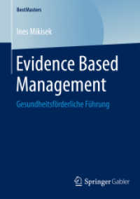 Evidence Based Management : Gesundheitsförderliche Führung (Bestmasters)