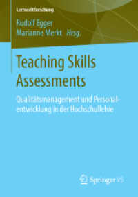 Teaching Skills Assessments : Qualitätsmanagement und Personalentwicklung in der Hochschullehre (Lernweltforschung)