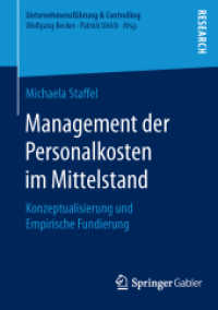 Management der Personalkosten im Mittelstand : Konzeptualisierung und Empirische Fundierung (Unternehmensführung & Controlling)