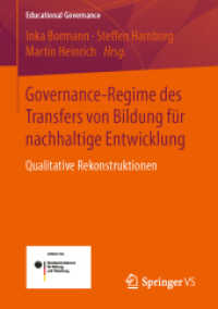 Governance-Regime des Transfers von Bildung für nachhaltige Entwicklung : Qualitative Rekonstruktionen (Educational Governance)