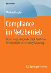 Compliance im Netzbetrieb : Prozessanpassungen bedingt durch den Network Code on Electricity Balancing (Bestmasters)