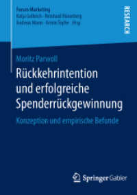 Rückkehrintention und erfolgreiche Spenderrückgewinnung : Konzeption und empirische Befunde (Forum Marketing)