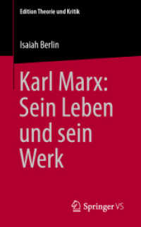 Karl Marx: Sein Leben und sein Werk : Herausgegeben von Prof. Dr. Hans-Peter Müller (Edition Theorie und Kritik) （1. Aufl. 2024. 2025. cdii S. Etwa 280 S. 203 mm）