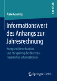 Informationswert des Anhangs zur Jahresrechnung : Komplexitätsreduktion und Steigerung des Nutzens finanzieller Informationen