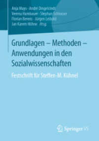 Grundlagen - Methoden - Anwendungen in den Sozialwissenschaften : Festschrift für Steffen-M. Kühnel