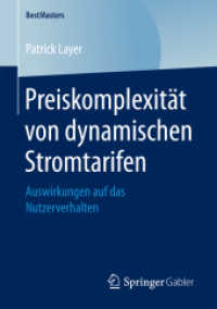 Preiskomplexität von dynamischen Stromtarifen : Auswirkungen auf das Nutzerverhalten (Bestmasters)
